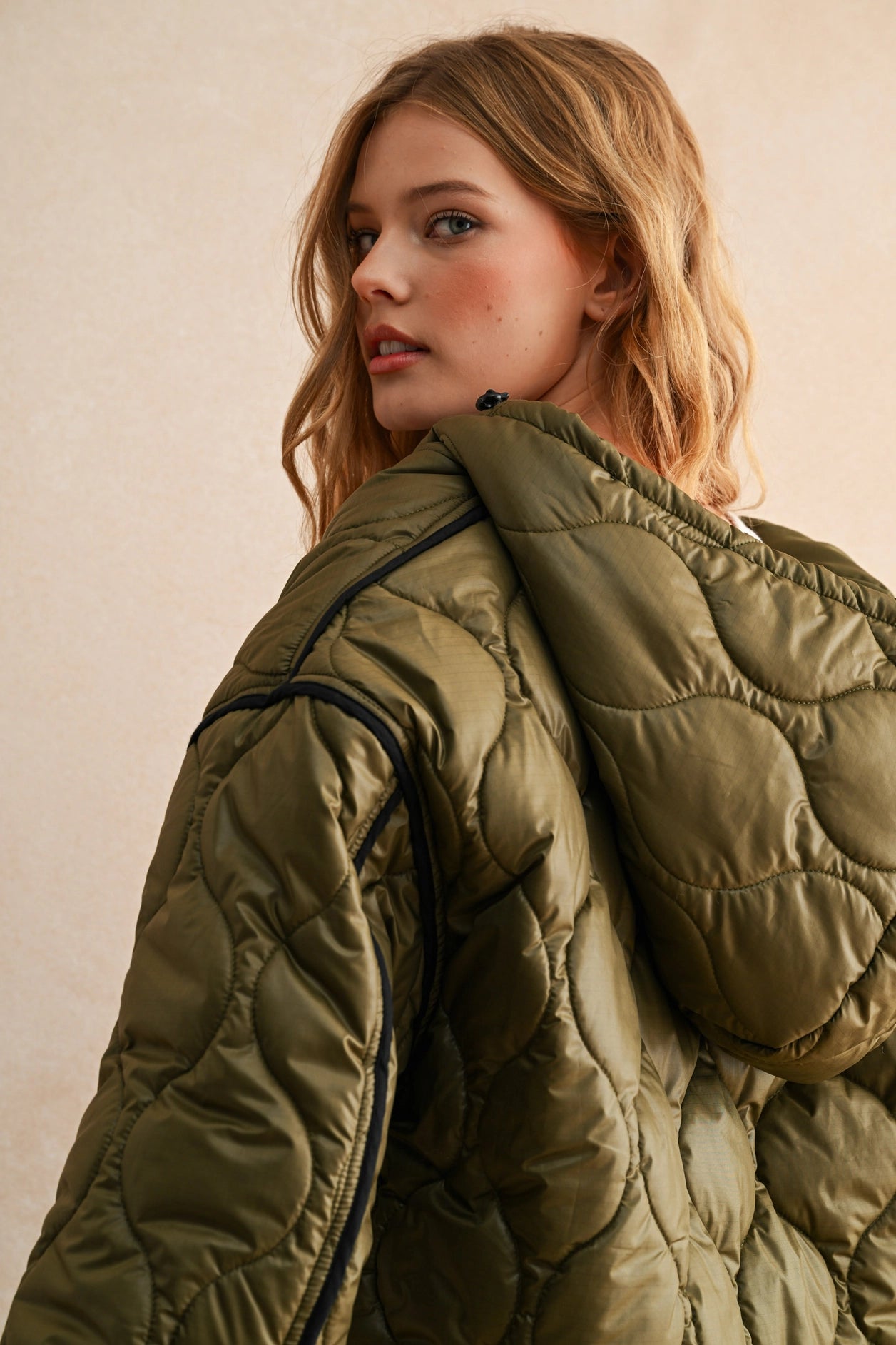 Quilted Jacket with Hood