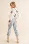 Quilted Multi Star Embroidered Padded Zip Up Jacket-Jacket-Blue B-S-OFF WHITE-Urbanheer
