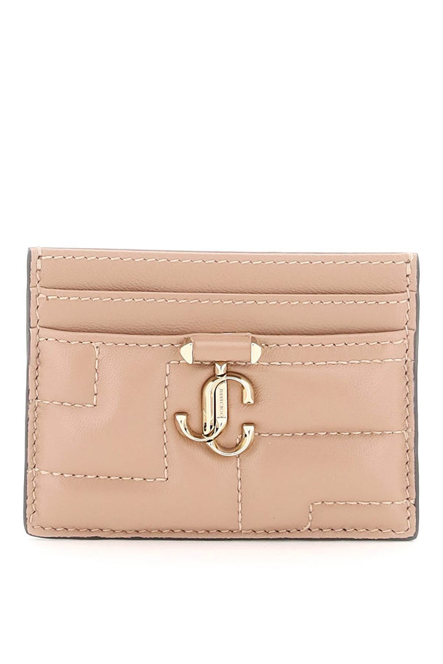 Quilted Nappa Leather Card Holder-women > accessories > wallets and small leather goods > card holders-Jimmy Choo-Urbanheer