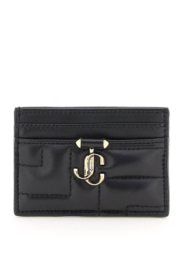 Quilted Nappa Leather Card Holder-women > accessories > wallets and small leather goods > card holders-Jimmy Choo-Urbanheer