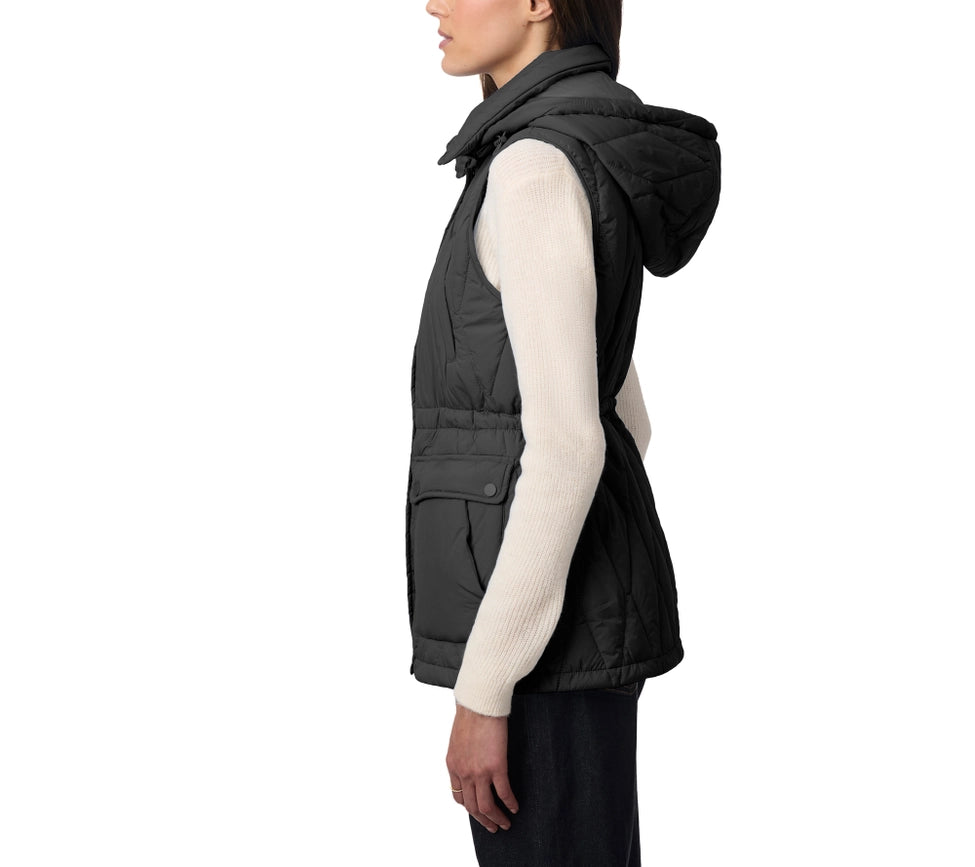 Quilted Puffer Vest with Patch Pockets Black-Vest-Bernardo-XS-Black-Urbanheer