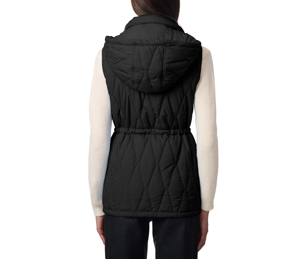 Quilted Puffer Vest with Patch Pockets Black-Vest-Bernardo-XS-Black-Urbanheer