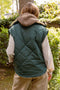 Quilted Zip Up Fleece Lined Puffer Vest HUNTER GREEN-Vest-Blu Pepper-S-HUNTER GREEN-Urbanheer