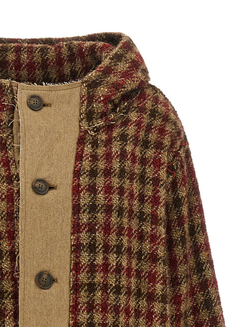 R13 Houndstooth Check Jacket
