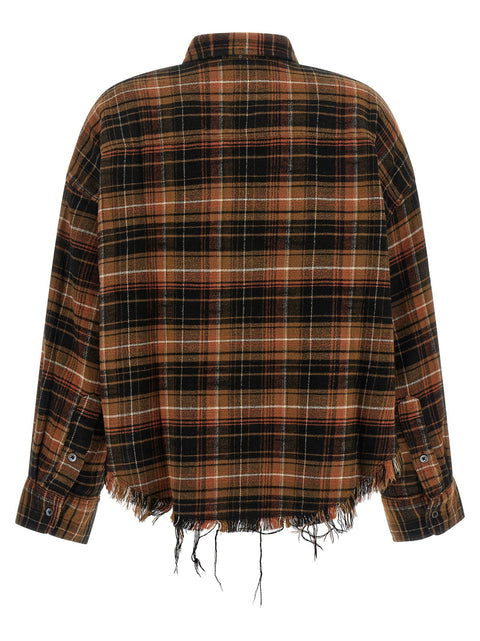 R13 Raw Cut Cropped Shirt