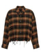 R13 Raw Cut Cropped Shirt