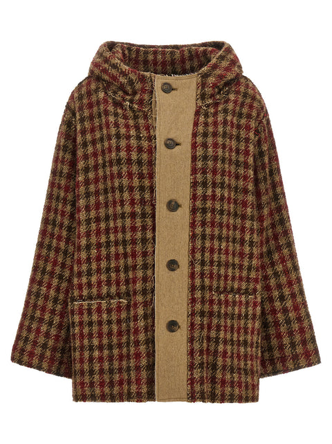 R13 Houndstooth Check Jacket
