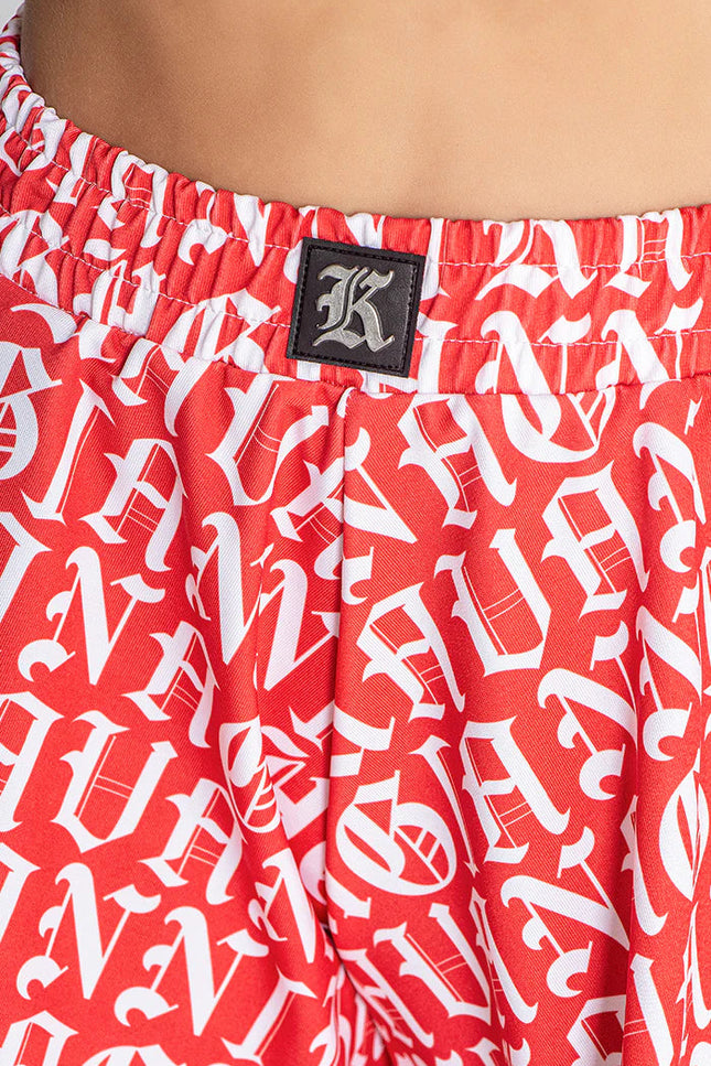 RED MESSAGE SHORTS-Shorts-Gianni Kavanagh-Urbanheer