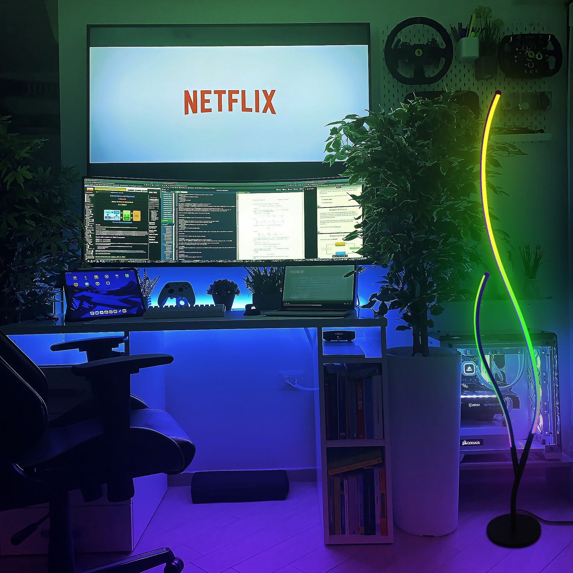 RGBCW Ripple Floor Lamp-lamp-EP LIGHT-Urbanheer