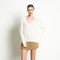 RIA 3 Pull col V profond oversize en cachemire blanc écru-col v femme-Studio Cashmere8-S-M-SC8-00746-blanc écru-Urbanheer