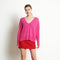 RIA 3 Pull col V profond oversize en cachemire rose indien-col v femme-Studio Cashmere8-S-M-SC8-00754-rose indien-Urbanheer