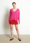 RIA 3 Pull col V profond oversize en cachemire rose indien-col v femme-Studio Cashmere8-S-M-SC8-00754-rose indien-Urbanheer