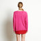 RIA 3 Pull col V profond oversize en cachemire rose indien-col v femme-Studio Cashmere8-S-M-SC8-00754-rose indien-Urbanheer