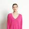 RIA 3 Pull col V profond oversize en cachemire rose indien-col v femme-Studio Cashmere8-S-M-SC8-00754-rose indien-Urbanheer