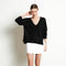 RIA 3 Pull col V profond oversize en noir-col v femme-Studio Cashmere8-S-M-SC8-00741-noir-Urbanheer