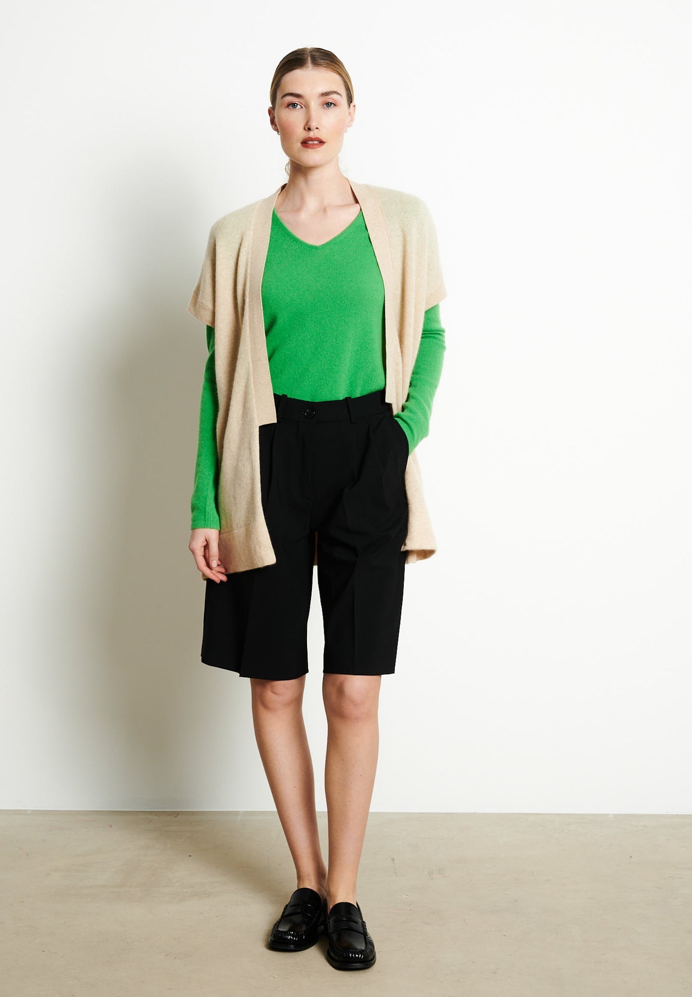 RIA 4 Kimono en cachemire beige-kimono femme-Studio Cashmere8-S-M-SC8-00764-beige-Urbanheer
