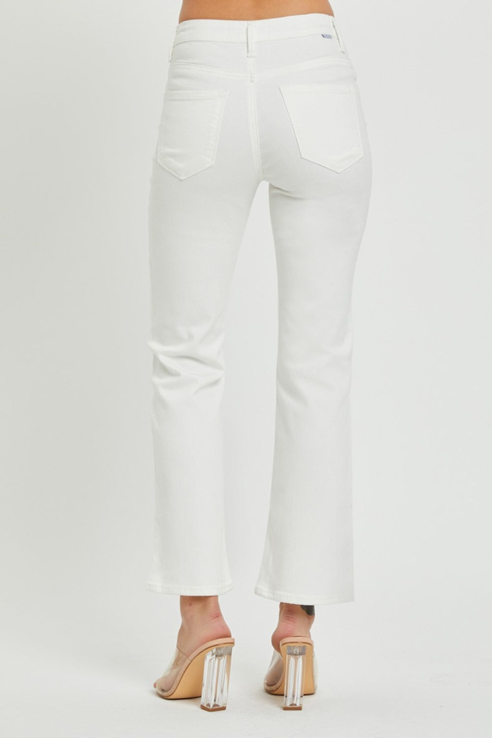 RISEN Full Size Mid Rise Jeans with Pockets-Risen-White-15(32)-Urbanheer