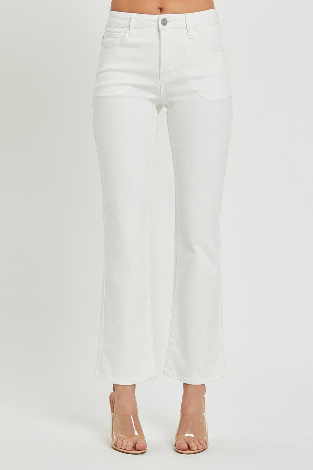 RISEN Full Size Mid Rise Jeans with Pockets-Risen-White-15(32)-Urbanheer