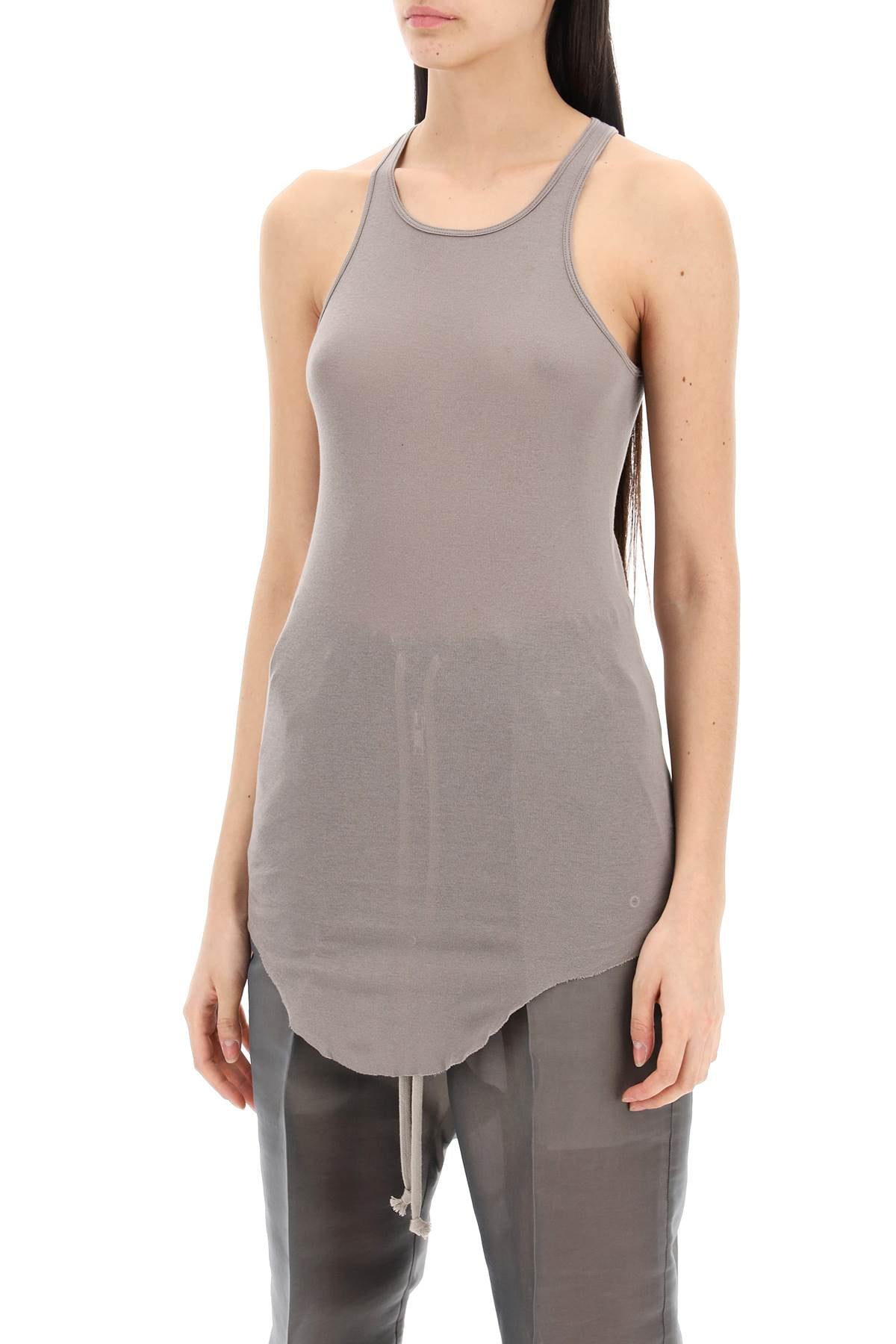 Rick owens sleeveless jersey top-TOP-RICK OWENS-40-Grey-Urbanheer