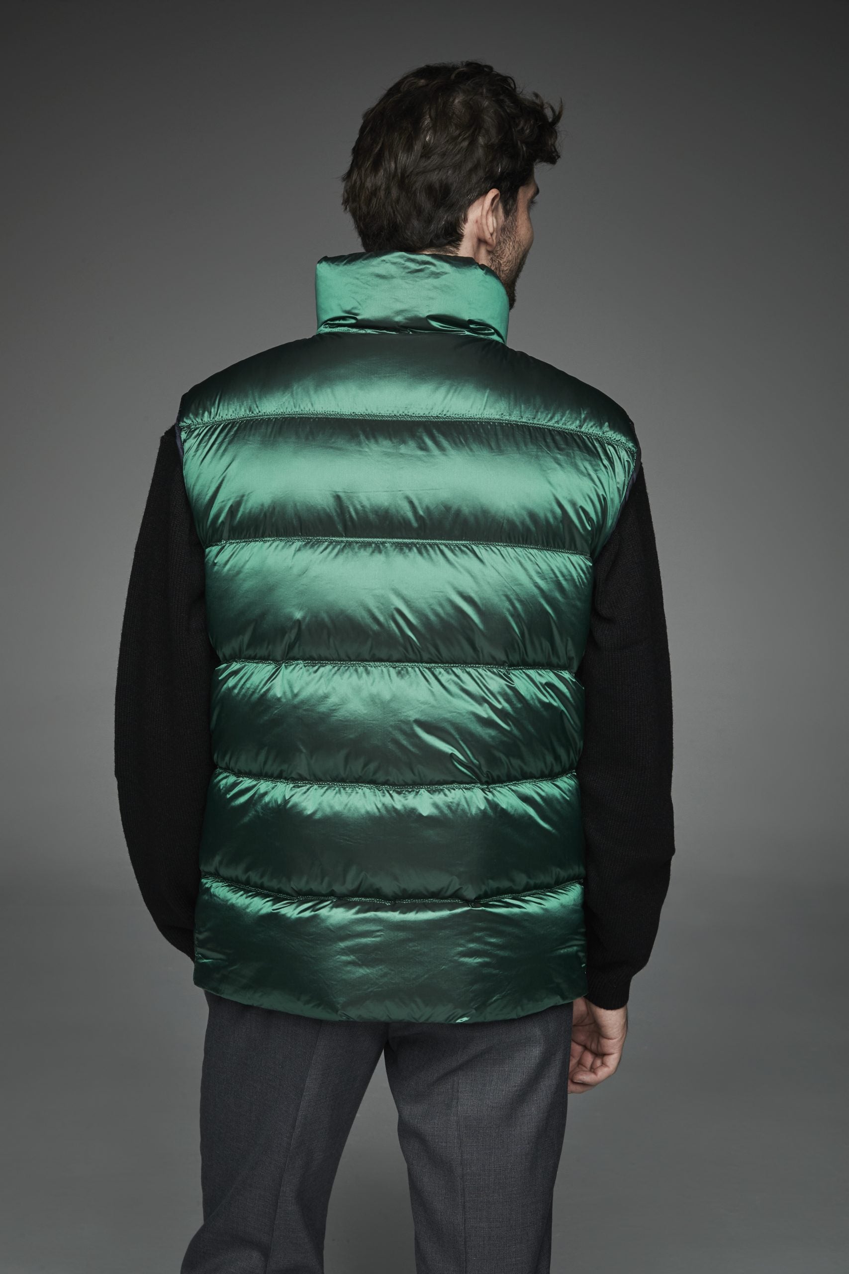 Short vest with reversible mandarin collar ROBIN NAVY-Vest-Henry Arroway-S-Navy-Urbanheer