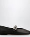 ROGER VIVIER Black leather Efflorescence ballet flats with a strap