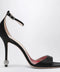 ROGER VIVIER Black sandal with jewelled heel