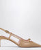 ROGER VIVIER Desert leather décolletés Slingback Viv' Canard