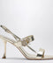 ROGER VIVIER Gold leather Efflorescence sandals