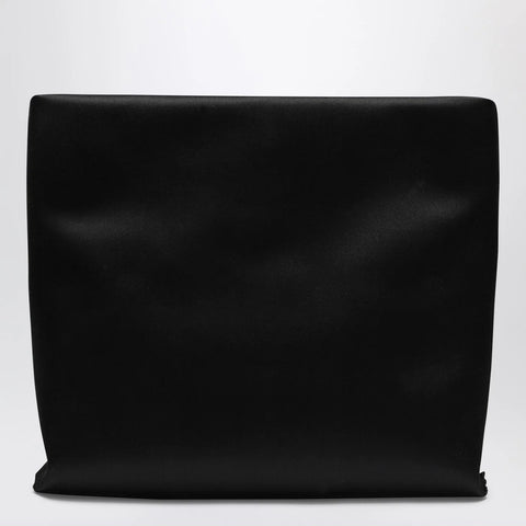 ROGER VIVIER Trompette Clutch in black satin