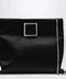 ROGER VIVIER Trompette Clutch in black satin