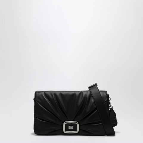 ROGER VIVIER Viv' Choc Large black leather bag