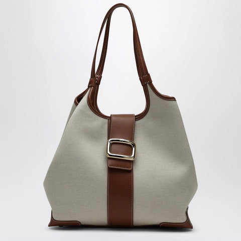 ROGER VIVIER Viv' Choc Medium Shopping Bag natural coloured