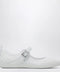 ROGER VIVIER Viv Low Ballerina Flats with Fabric Strap in White