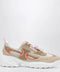 ROGER VIVIER Viv’ on the Run beige/white leather and fabric sneaker