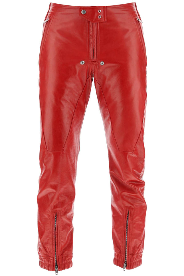 Rick owens luxor leather pants for men-Pants-RICK OWENS-48-Urbanheer