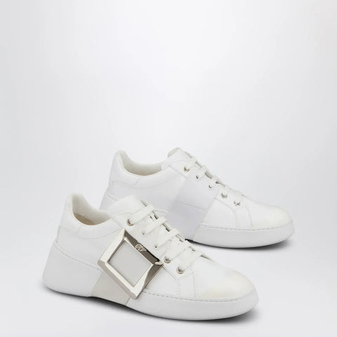 ROGER VIVIER Viv' Skate sneakers in white leather