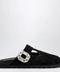 ROGER VIVIER Black suede Mule Slidy Viv