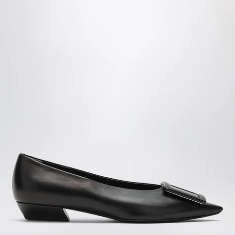 ROGER VIVIER Gommettine ballerina in black leather