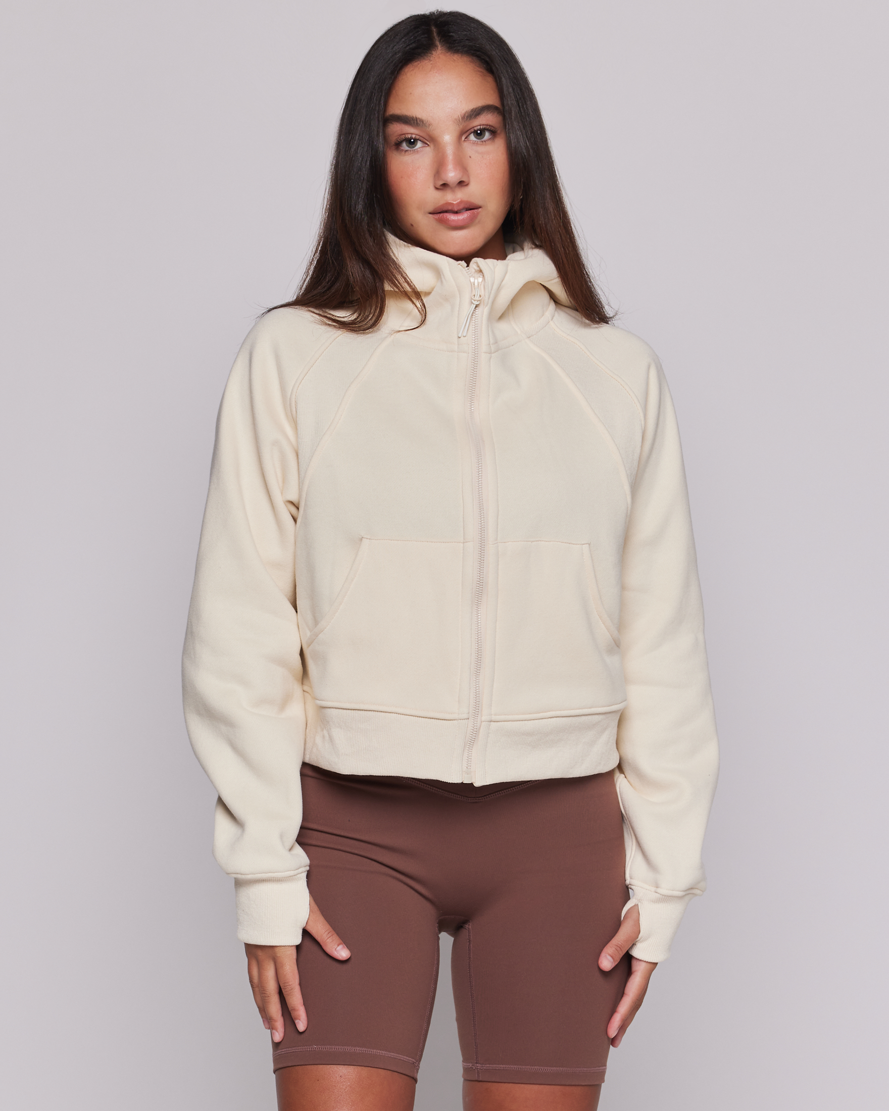 Effortless Fleece Full Zip Hoodie-rebody-Black-XS/S-Urbanheer