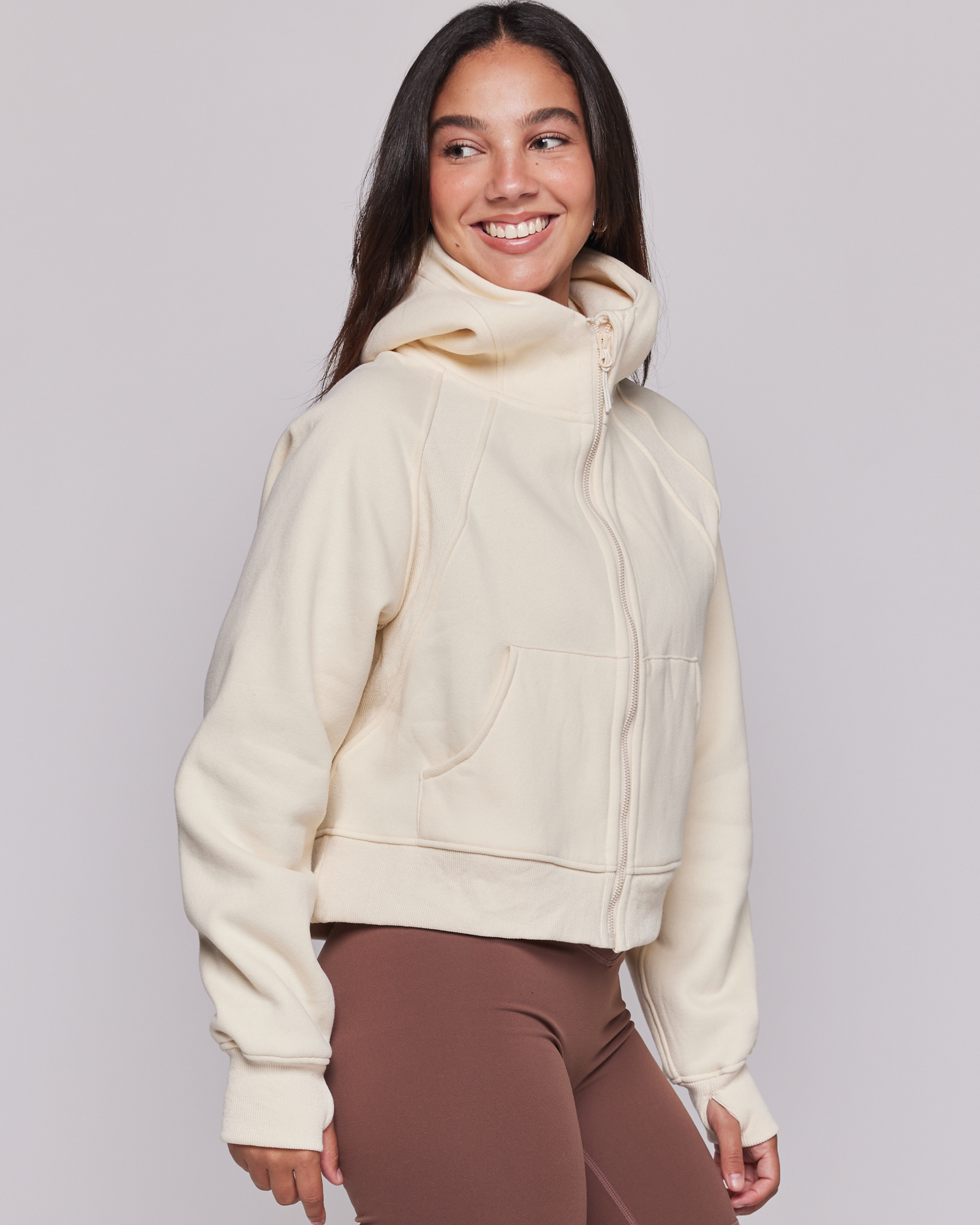 Effortless Fleece Full Zip Hoodie-rebody-Black-XS/S-Urbanheer