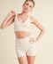 Racerback Bra And Shorts Set Cream-Set-Kimberly C-S-Urbanheer