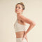 Racerback Bra And Shorts Set Cream-Set-Kimberly C-S-Urbanheer