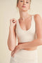 Racerback Bra And Shorts Set Cream-Set-Kimberly C-S-Urbanheer