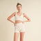 Racerback Bra And Shorts Set Cream-Set-Kimberly C-S-Urbanheer