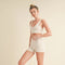 Racerback Bra And Shorts Set Cream-Set-Kimberly C-S-Urbanheer