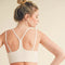 Racerback Bra And Shorts Set Cream-Set-Kimberly C-S-Urbanheer