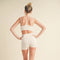 Racerback Bra And Shorts Set Cream-Set-Kimberly C-S-Urbanheer