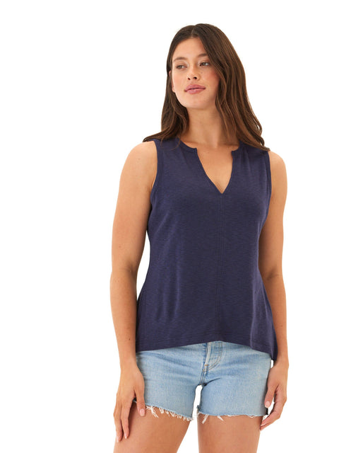 Rachel Textured Slub Jersey Tank