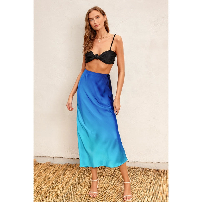Radiance Ombre Pull On Maxi Skirt OCEAN BREEZE-Skirt-Dress Forum-S-OCEAN BREEZE-Urbanheer