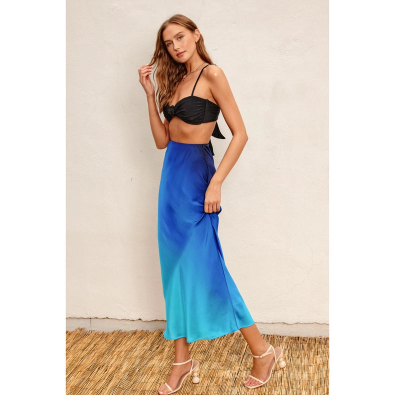Radiance Ombre Pull On Maxi Skirt OCEAN BREEZE-Skirt-Dress Forum-S-OCEAN BREEZE-Urbanheer